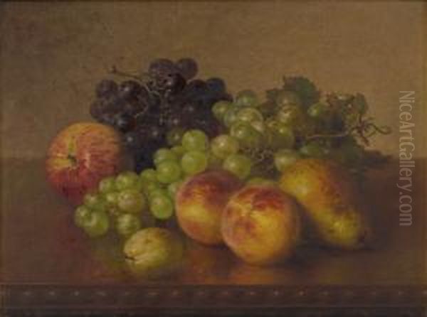 Still Life With Fruit Oil Painting by Robert Spear Dunning