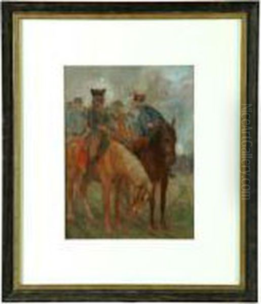 Retreat Through The Jersies Oil Painting by John Ward Dunsmore