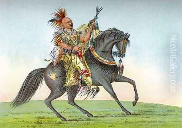 Kee-o-kuk (The Running Fox) 2 Oil Painting by George Catlin