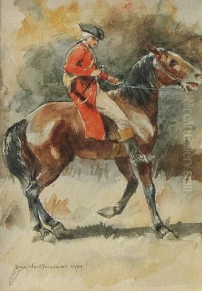 Rider On Horseback Oil Painting by John Ward Dunsmore