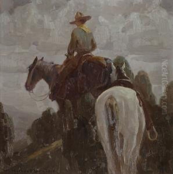 The Rendezvous Oil Painting by W. Herbert Dunton