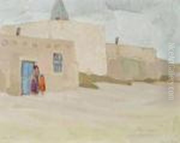 Toas, Nm 1912 Oil Painting by W. Herbert Dunton