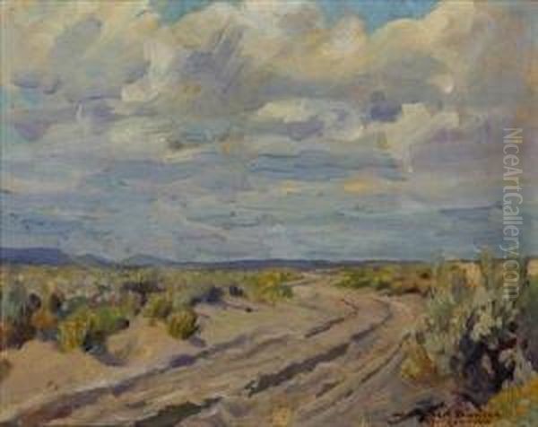 Desert Road, Oregon Oil Painting by W. Herbert Dunton