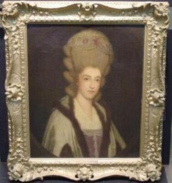 Portrait Of Lady Grantham Oil Painting by Dupont Gainsborough