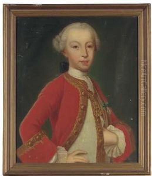 Portrait Of King Carlo Emanuele Iv Of Sardinia (1751-1819) Oil Painting by Domenico Dupra