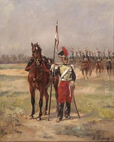 Un Militar Oil Painting by Henri-Louis Dupray