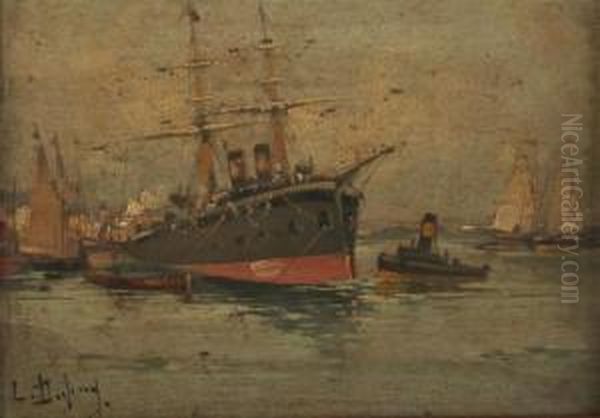 Eigentlich Galien-laloue, Eugene Oil Painting by Louis Dupuy