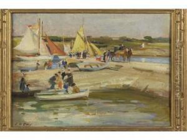 Retour De Peche Oil Painting by Paul Michel Dupuy