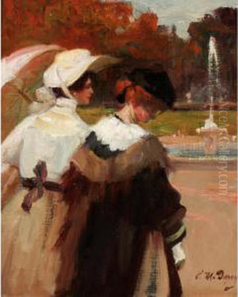 La Promenade Oil Painting by Paul Michel Dupuy