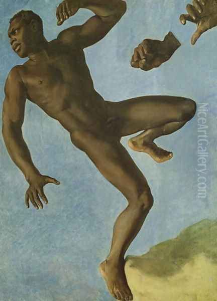 Study of a Nude Negro, 1838 Oil Painting by Theodore Chasseriau