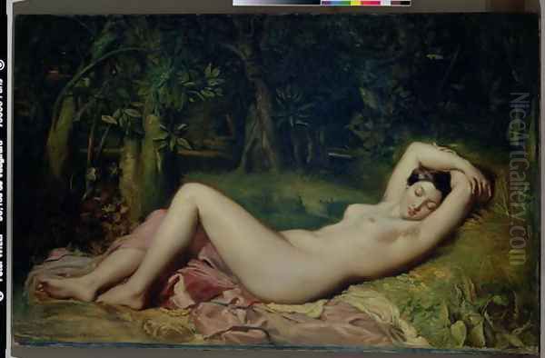 Sleeping Nymph, 1850 Oil Painting by Theodore Chasseriau