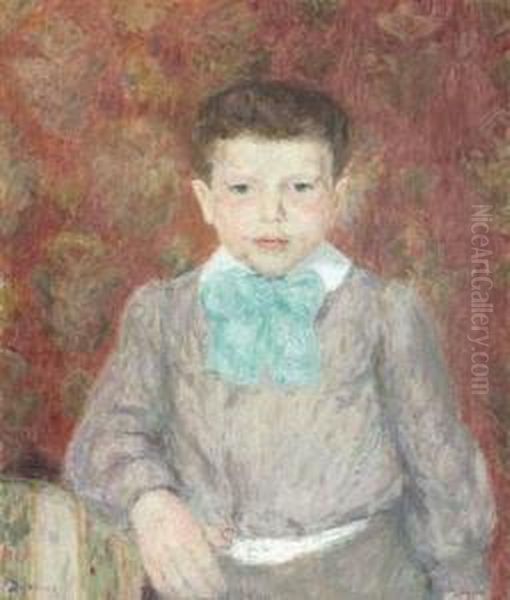 Portrait D'enfant Oil Painting by Eugene Antoine Durenne