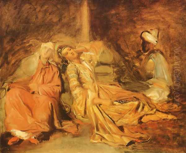 Harem Oil Painting by Theodore Chasseriau