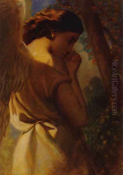 The Angel Oil Painting by Theodore Chasseriau