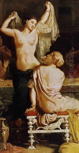 The Tepidarium (detail) 1853 Oil Painting by Theodore Chasseriau