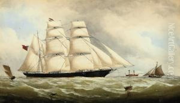 The English Barque 
Spirit Of The Age Oil Painting by Thomas Goldsworth Dutton