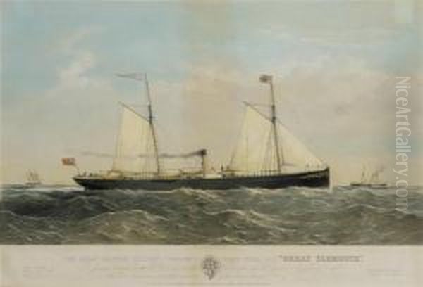 The Great Eastern Company's Screw Steam Ship Oil Painting by Thomas Goldsworth Dutton