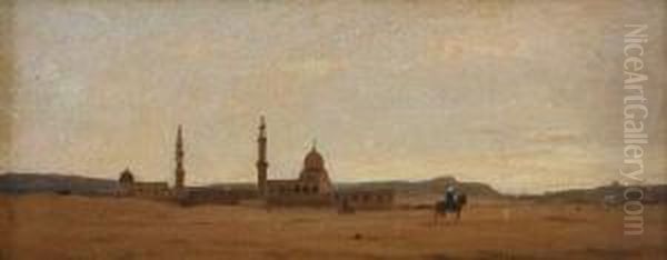 Paysage D'egypte Oil Painting by Etienne Duval