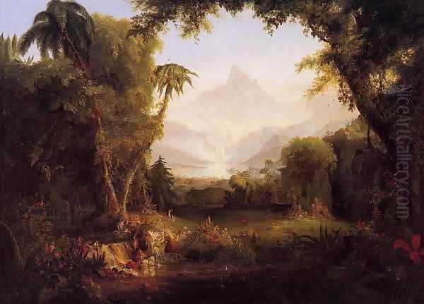 The Garden of Eden Oil Painting by Thomas Cole