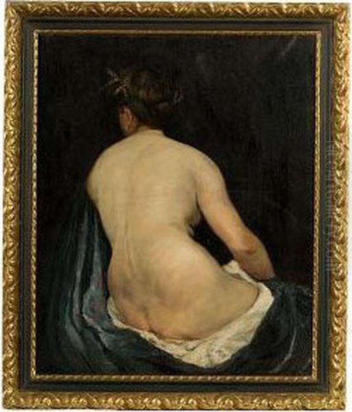 Nude Oil Painting by Frank Duveneck