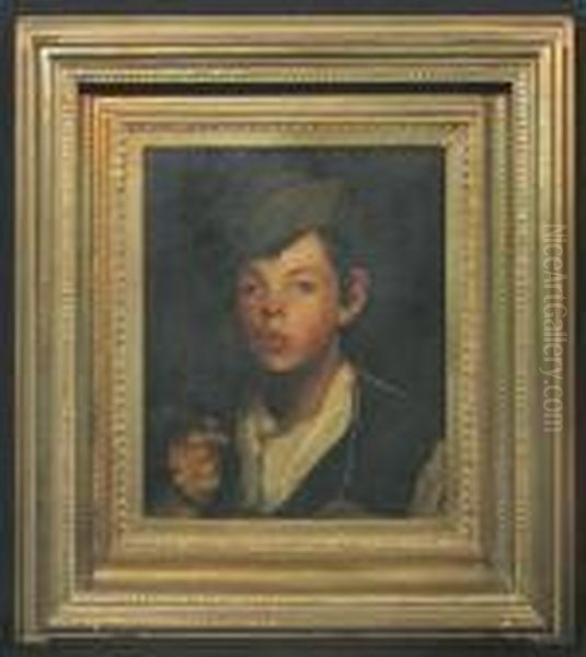 The Young Tobacconist Oil Painting by Frank Duveneck