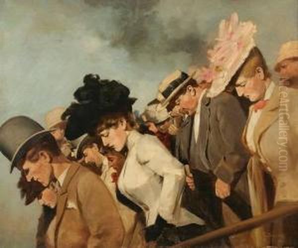 At The Races Oil Painting by Franz Dvorak