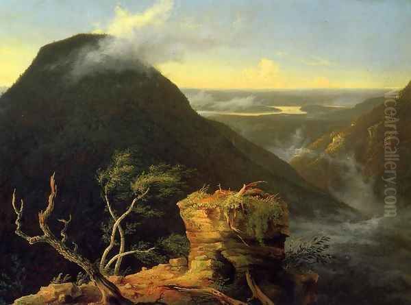 Sunny Morning on the Hudson River Oil Painting by Thomas Cole