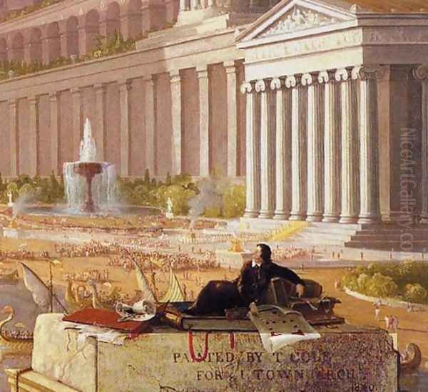 The Architect's Dream (detail) Oil Painting by Thomas Cole