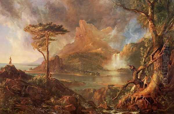 A Wild Scene Oil Painting by Thomas Cole