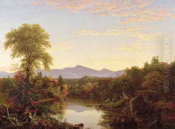 Catskill Creek, New York, 1845 Oil Painting by Thomas Cole