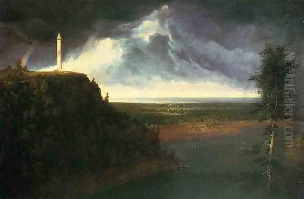 Brock's Monument Oil Painting by Thomas Cole