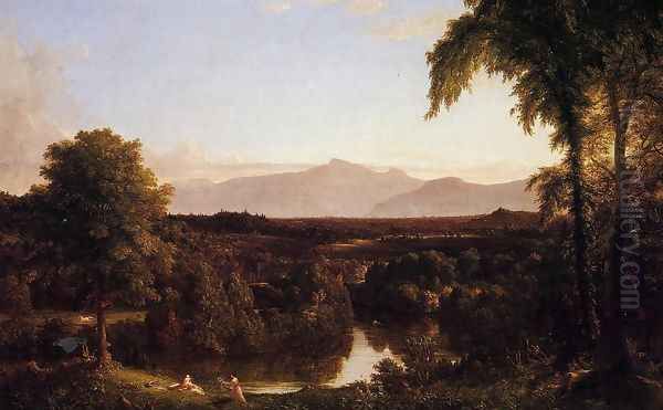 View on the Catskill - Early Autumn Oil Painting by Thomas Cole