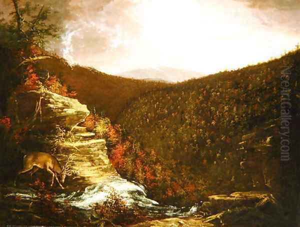 From the Top of Kaaterskill Falls, 1826 Oil Painting by Thomas Cole