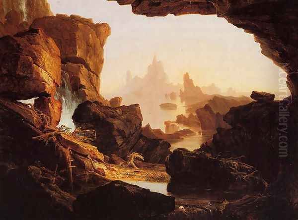 The Subsiding of the Waters of the Deluge Oil Painting by Thomas Cole