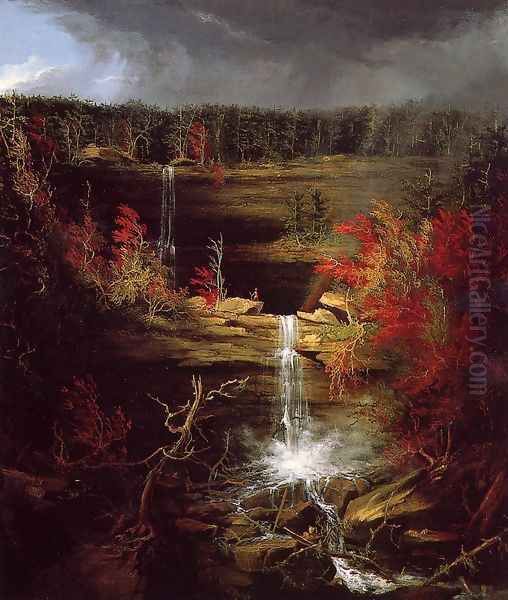 Falls of Kaaterskill Oil Painting by Thomas Cole