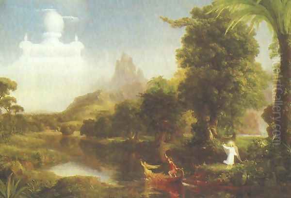 Voyage of Life. Youth Oil Painting by Thomas Cole