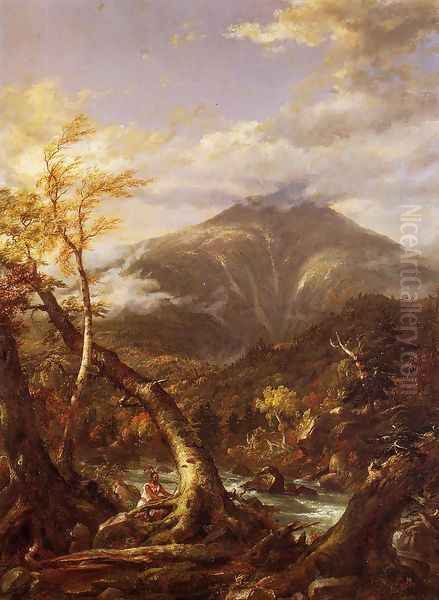 Indian Pass - Tahawus Oil Painting by Thomas Cole