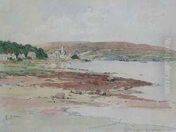 Port Bannatyne, Isle Of Bute Oil Painting by Robert Eadie