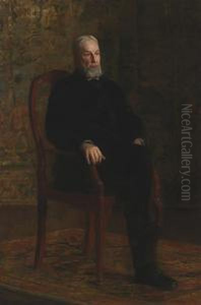 Robert C. Ogden Oil Painting by Thomas Cowperthwait Eakins