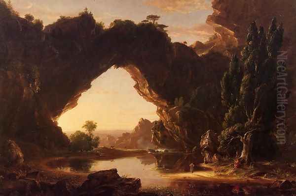 An Evening in Arcadia Oil Painting by Thomas Cole