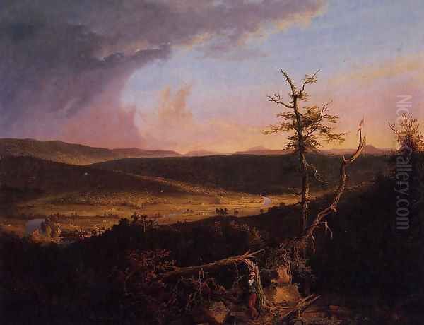 View on the Schoharie Oil Painting by Thomas Cole