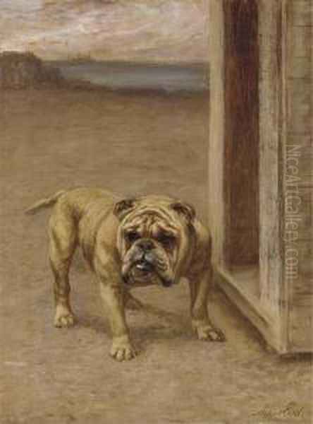 Who Goes There? Pass Friend Oil Painting by Maud Earl