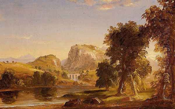 Sketch for 'Dream of Arcadia' Oil Painting by Thomas Cole