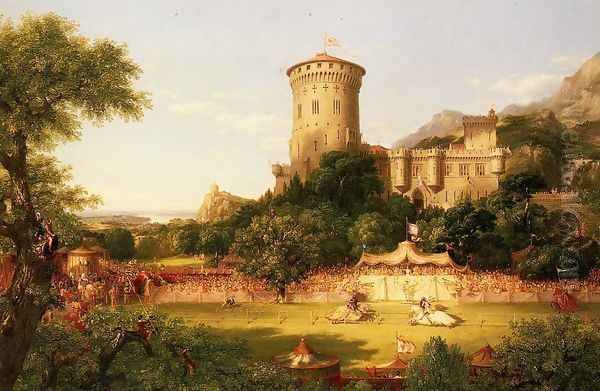 The Past Oil Painting by Thomas Cole