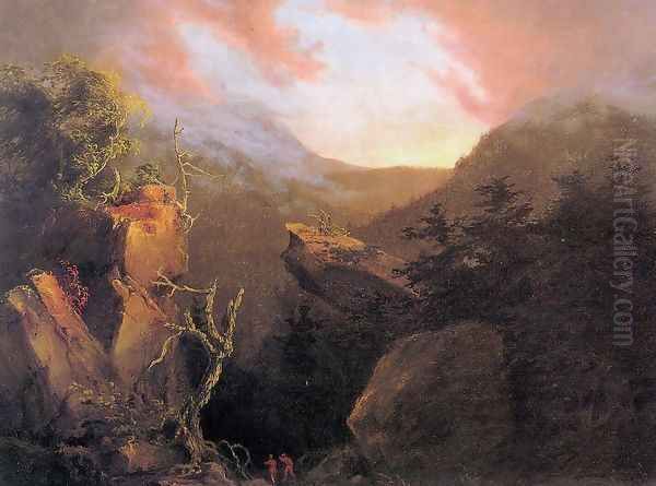 Mountain Sunrise, Catskill Oil Painting by Thomas Cole