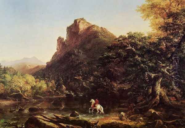 The Mountain Ford Oil Painting by Thomas Cole