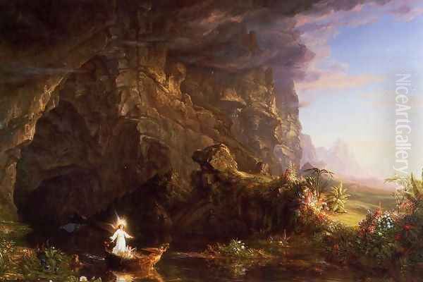 The Voyage of Life, Childhood Oil Painting by Thomas Cole