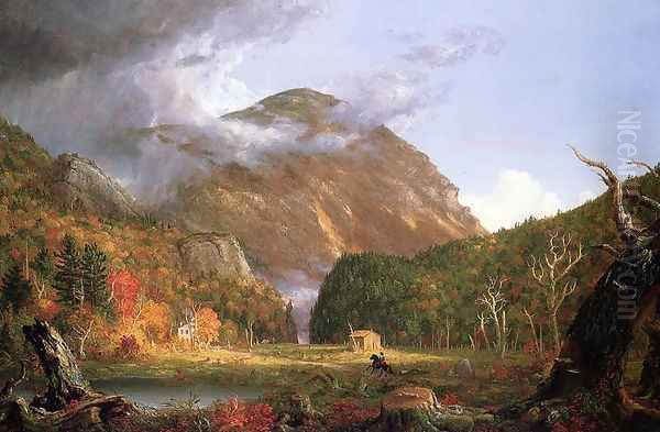 The Notch of the White Mountains (Crawford Notch) Oil Painting by Thomas Cole