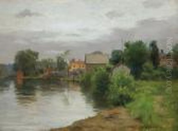 Summer Reflections, Bloomfield, New Jersey Oil Painting by Charles Warren Eaton