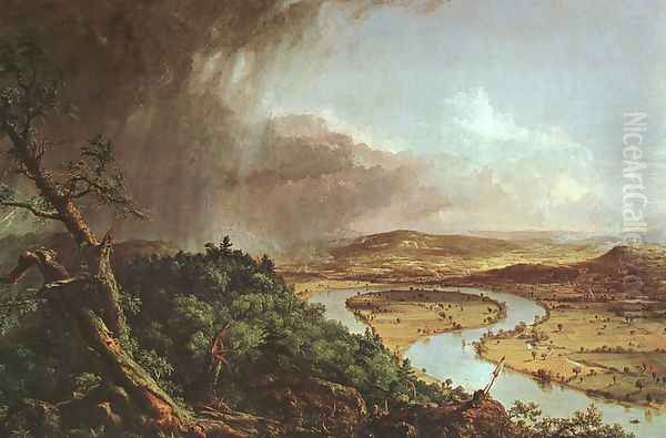 The Connecticut River near Northampton Oil Painting by Thomas Cole